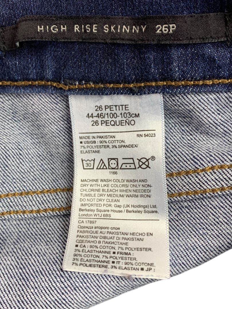 Size 26P Banana Republic Petite Womens High Rise Skinny Jeans