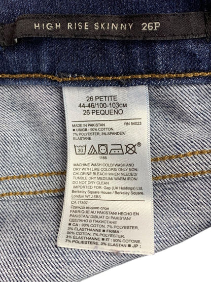 Size 26P Banana Republic Petite Womens High Rise Skinny Jeans