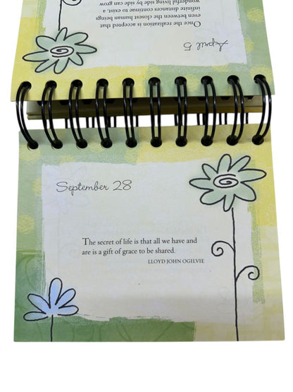 Thank you for Being a Friend Perpetual Desk Calendar Spiral Bound