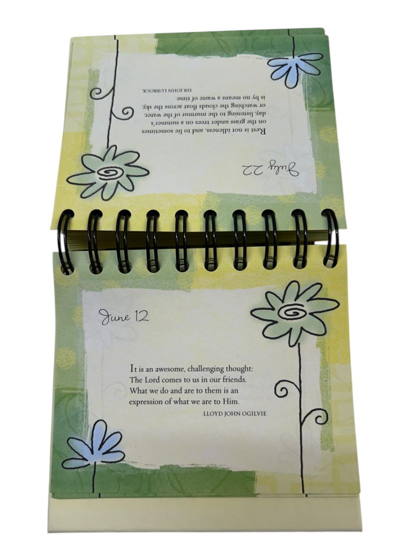 Thank you for Being a Friend Perpetual Desk Calendar Spiral Bound