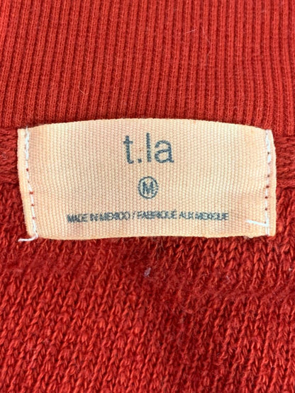 Medium t.la Anthropologie Red V-Neck Sweater Womens