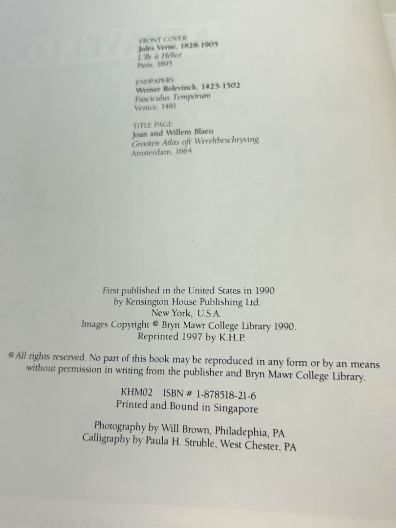 Jules Verne Travel Log Voyages Extraordinaires-Bryn Mawr College Library