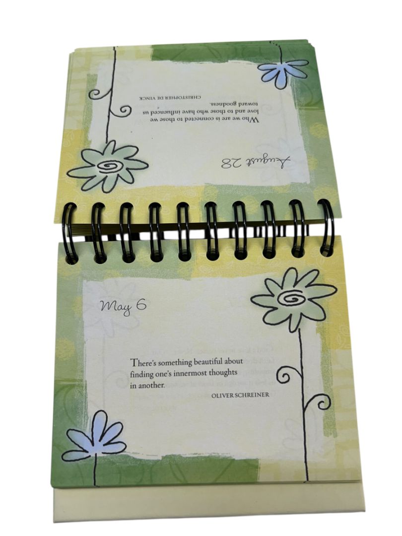 Thank you for Being a Friend Perpetual Desk Calendar Spiral Bound