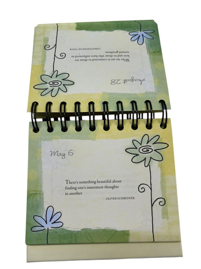 Thank you for Being a Friend Perpetual Desk Calendar Spiral Bound