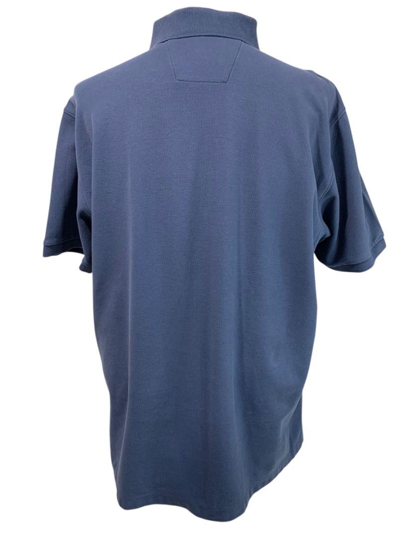 Size XL Nautica Mens Navy Blue Polo The Deck Shirt Short Sleeve