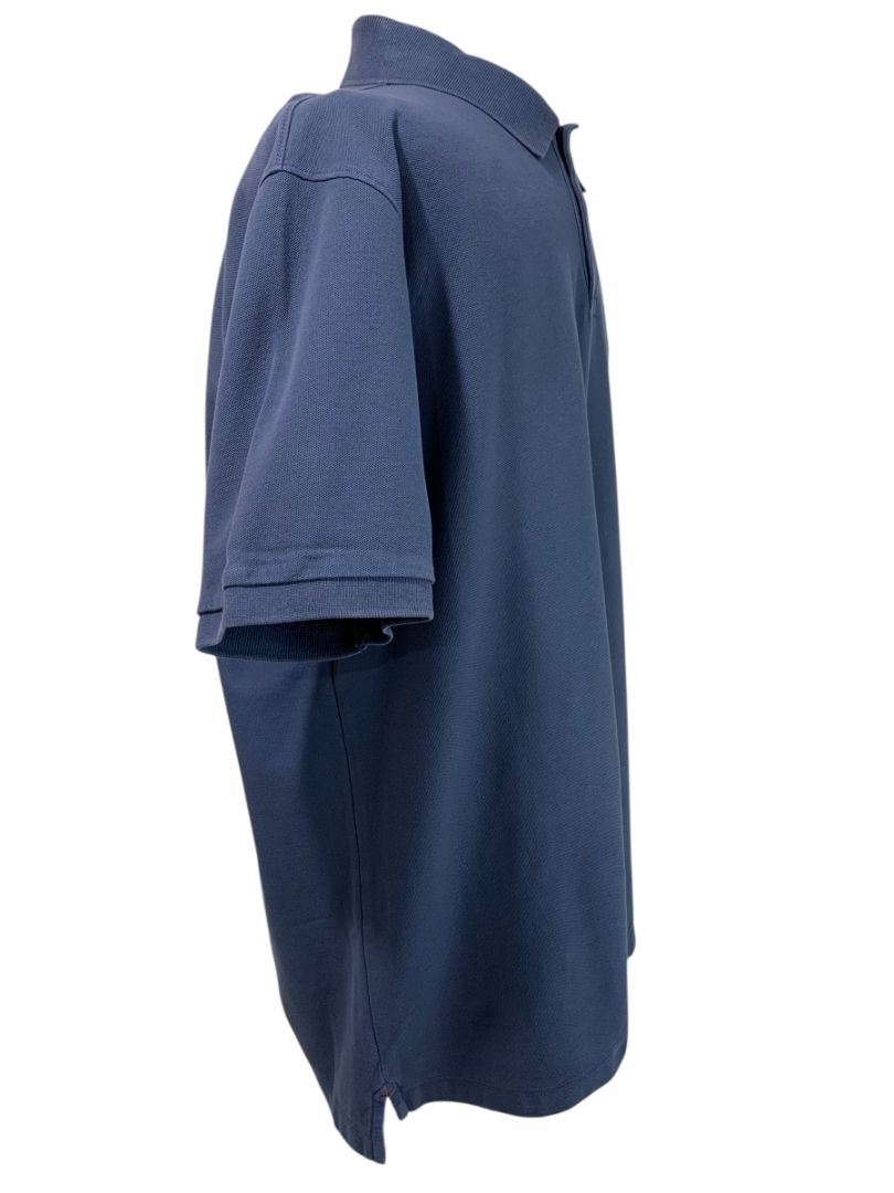 Size XL Nautica Mens Navy Blue Polo The Deck Shirt Short Sleeve