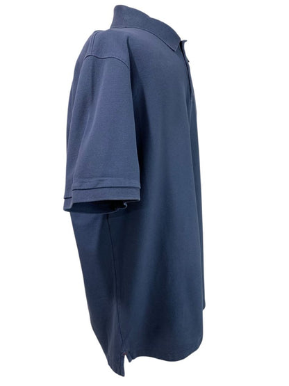 Size XL Nautica Mens Navy Blue Polo The Deck Shirt Short Sleeve