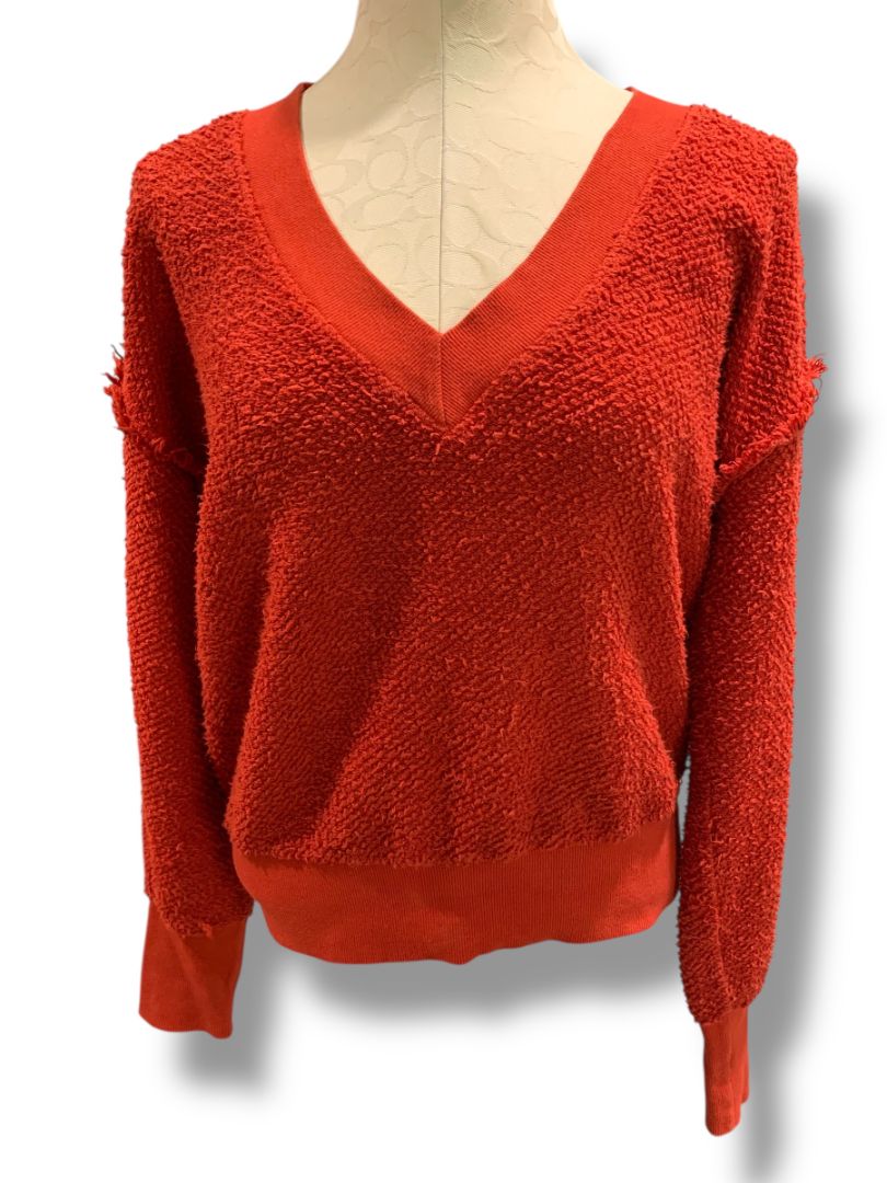 Medium t.la Anthropologie Red V-Neck Sweater Womens