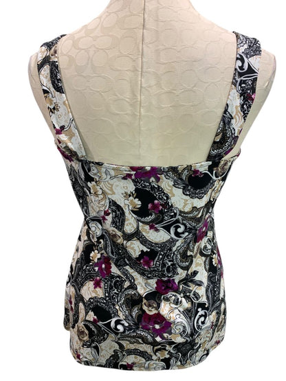 Medium White House Black Market WHBM Womens Tank Blouse Ruffle