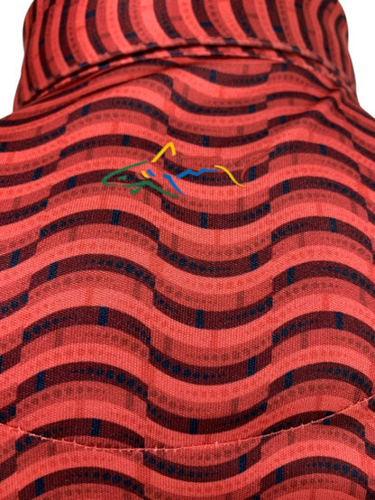 Size XXL Greg Norman PlayDry Mens Polo Golf Shirt Red Pattern