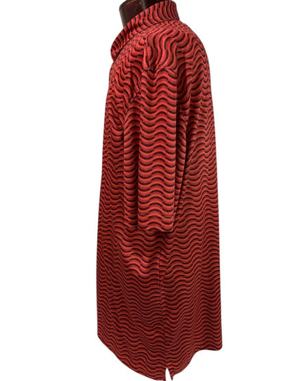 Size XXL Greg Norman PlayDry Mens Polo Golf Shirt Red Pattern