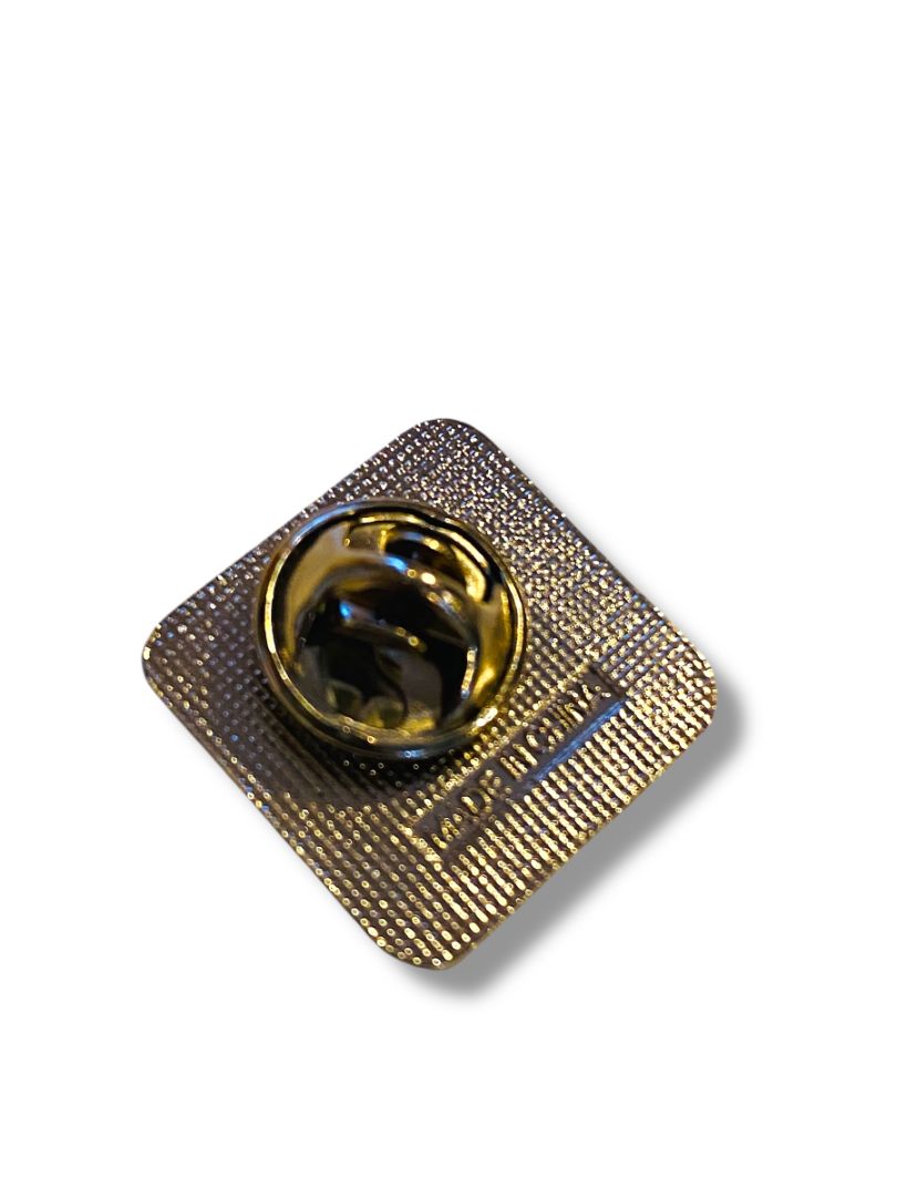 Vintage US Air Force Blue Goldtone Lapel Pin Square .75"