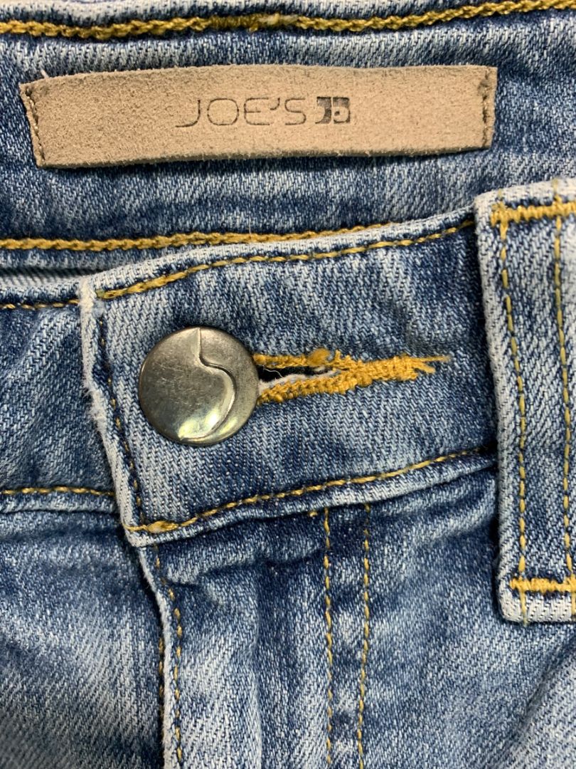 Size 25 Joe's Jeans Womens Distressed Stretch Jeans Raw Hem 28" Inseam