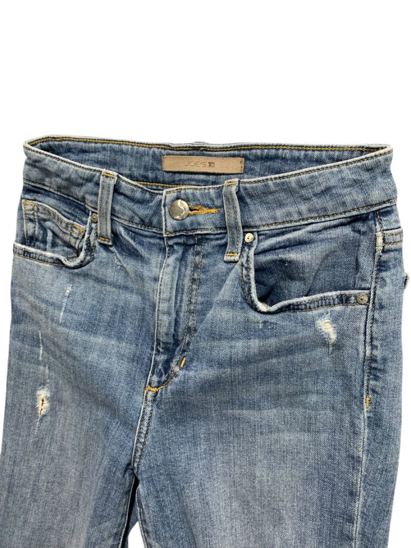 Size 25 Joe's Jeans Womens Distressed Stretch Jeans Raw Hem 28" Inseam