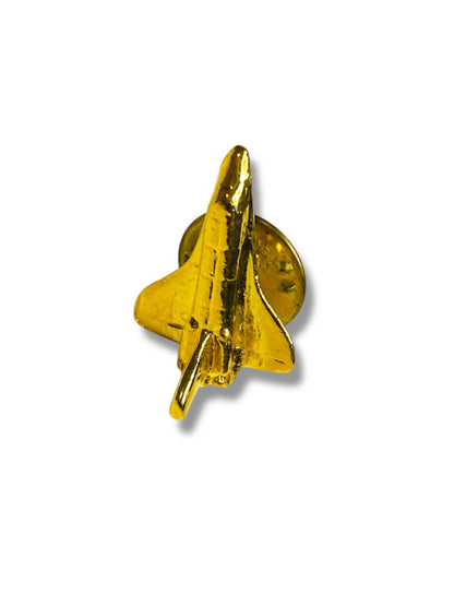 Vintage Goldtone Space Shuttle Lapel Pin .9" Orbiter