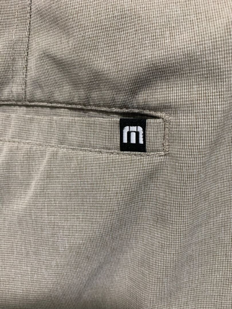 Size 42 Travis Mathew Mens Performance Golf Shorts Tan Brown