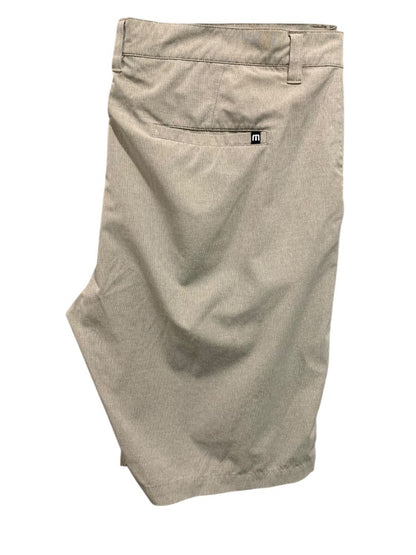 Size 42 Travis Mathew Mens Performance Golf Shorts Tan Brown
