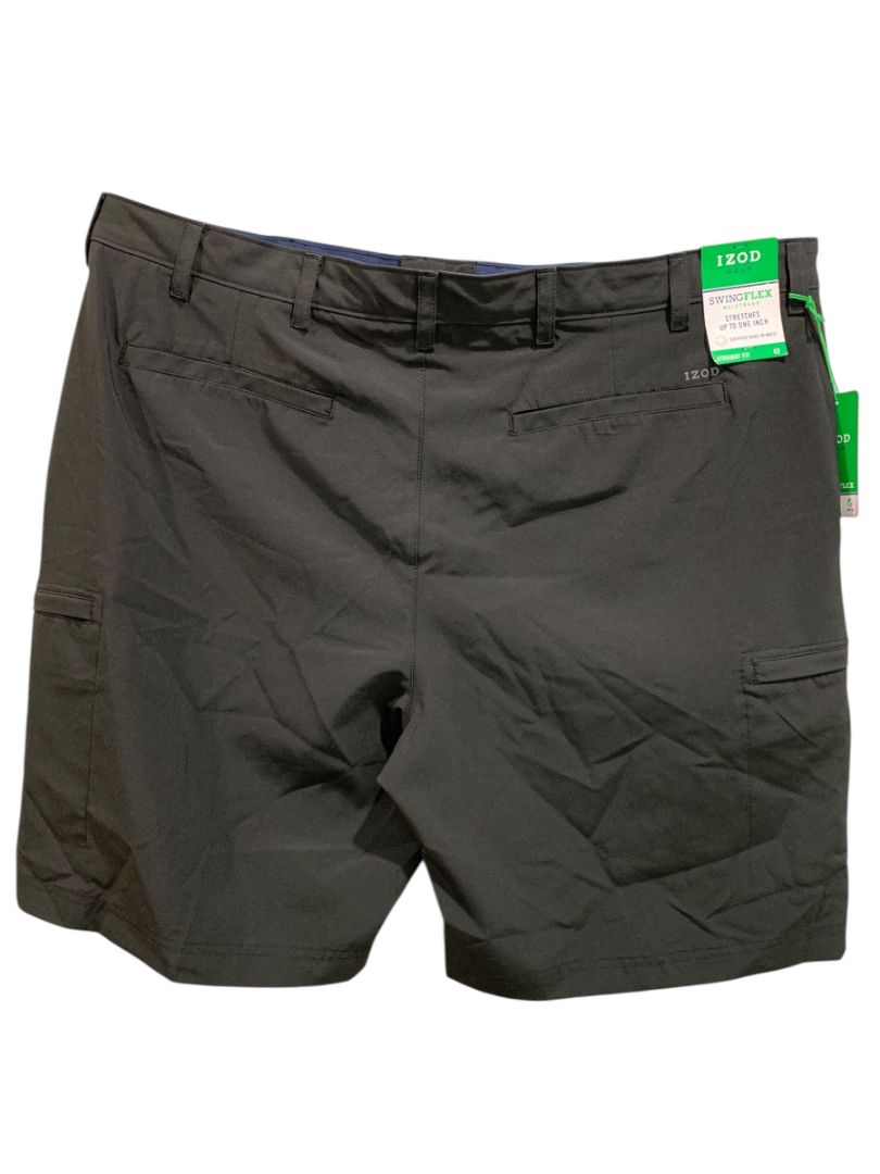 Size 42 Izod Golf SwingFlex Waistband New Mens Shorts Black Straight Fit
