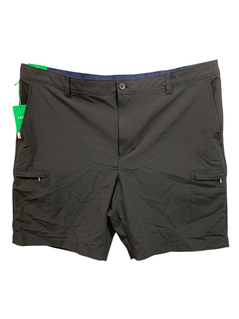 Size 42 Izod Golf SwingFlex Waistband New Mens Shorts Black Straight Fit
