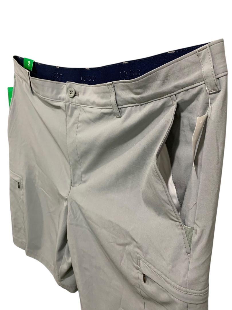 Size 42 Izod Golf SwingFlex Waistband New Mens Shorts Gray Straight Fit