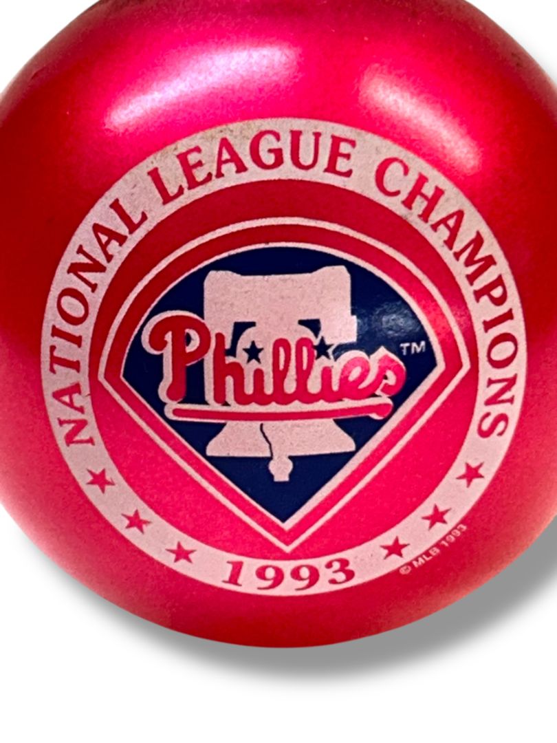 1993 Philadelphia Phillies National League Champions Glass Ball Ornament 2.6"