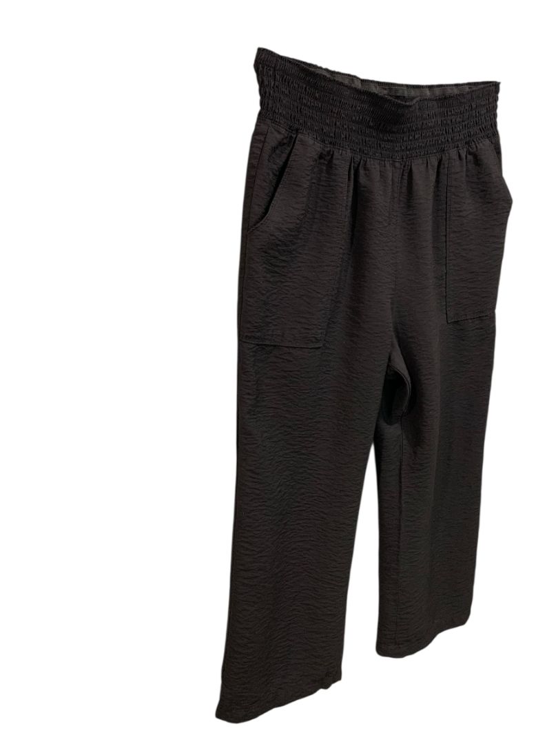 Size XL Simply Vera Wang Black Pull on Womens Pants Pockets Loose Fit