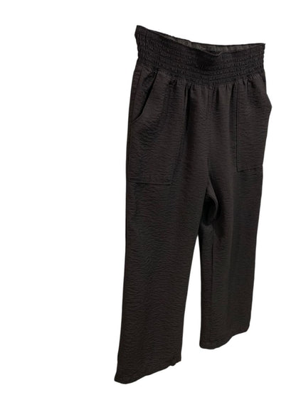 Size XL Simply Vera Wang Black Pull on Womens Pants Pockets Loose Fit