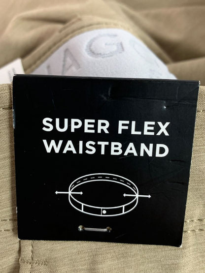 Size 42W Haggar Sport Mens Brown New Performance Shorts 9" Inseam