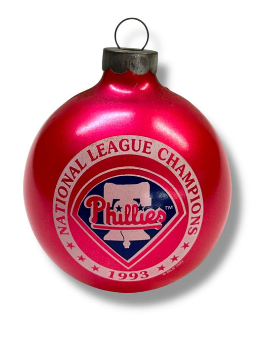 1993 Philadelphia Phillies National League Champions Glass Ball Ornament 2.6"
