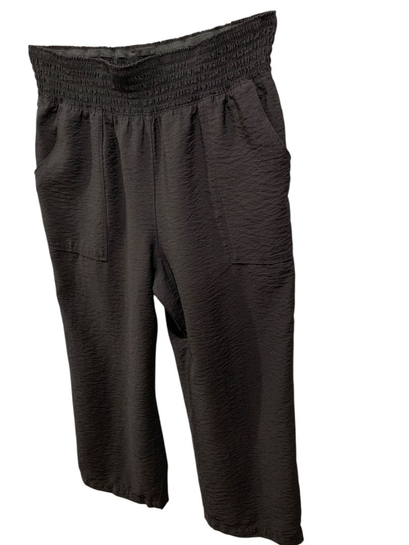 Size XL Simply Vera Wang Black Pull on Womens Pants Pockets Loose Fit