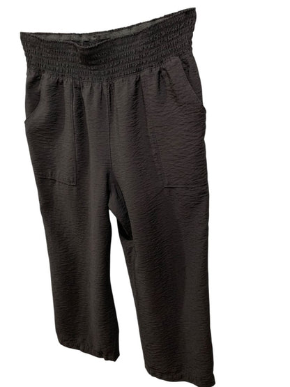 Size XL Simply Vera Wang Black Pull on Womens Pants Pockets Loose Fit
