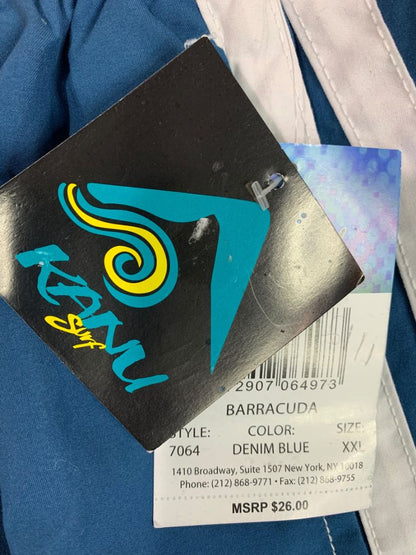 Size XXL Kanu Surf Mens New Swim Trunks Shorts Denim Blue