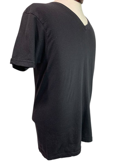 Size Medium US Polo Assn Mens Black V-Neck Tshirt Short Sleeve