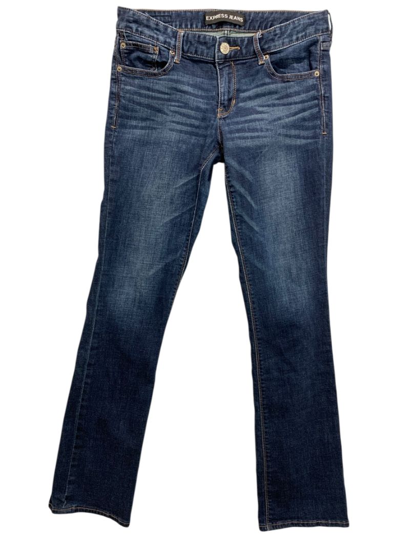 Size 8R Express Jeans Womens Barely Boot Denim Low Rise