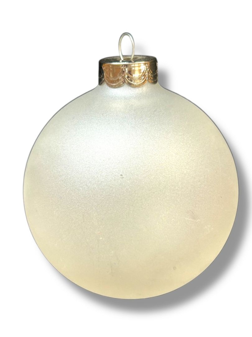 2004 Philadelphia Eagles Frosted Glass Ball Ornament 3.2" Football