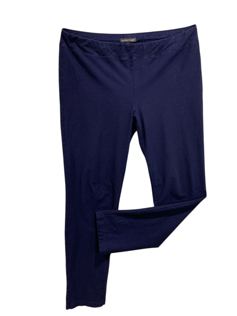 Size Small Eileen Fisher Womens Navy Blue Legging Stretch Pants