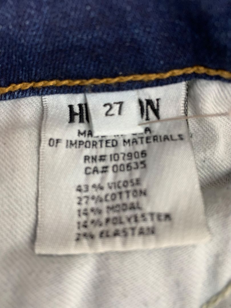 Size 27 Hudson Womens Nico MidRise Super Skinny Jeans Distressed