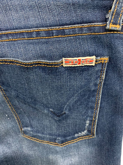 Size 27 Hudson Womens Nico MidRise Super Skinny Jeans Distressed