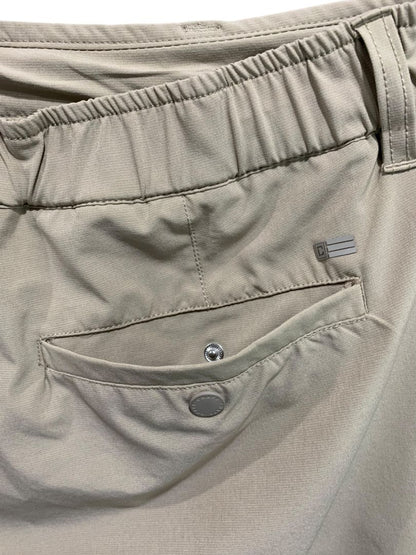 Size 40 Chaps Mens Tan Golf Shorts Quick Dry 8" Inseam