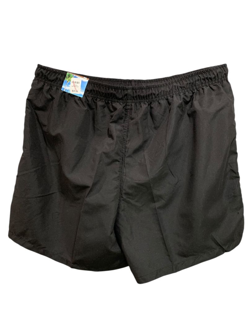 Size 4X Panama Jack Mens Pull on Black Swim Trunks New 18.5"
