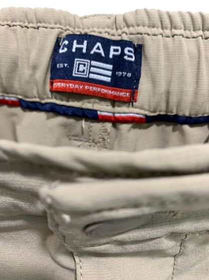 Size 40 Chaps Mens Tan Golf Shorts Quick Dry 8" Inseam