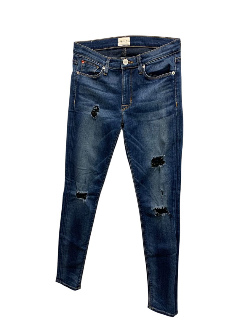 Size 27 Hudson Womens Nico MidRise Super Skinny Jeans Distressed