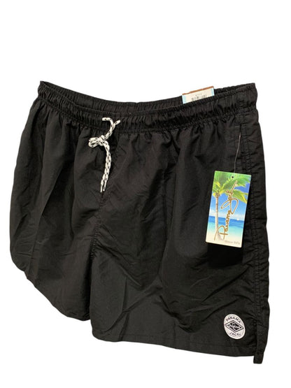 Size 4X Panama Jack Mens Pull on Black Swim Trunks New 18.5"