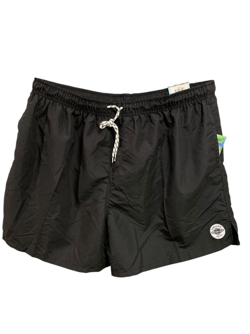 Size 4X Panama Jack Mens Pull on Black Swim Trunks New 18.5"