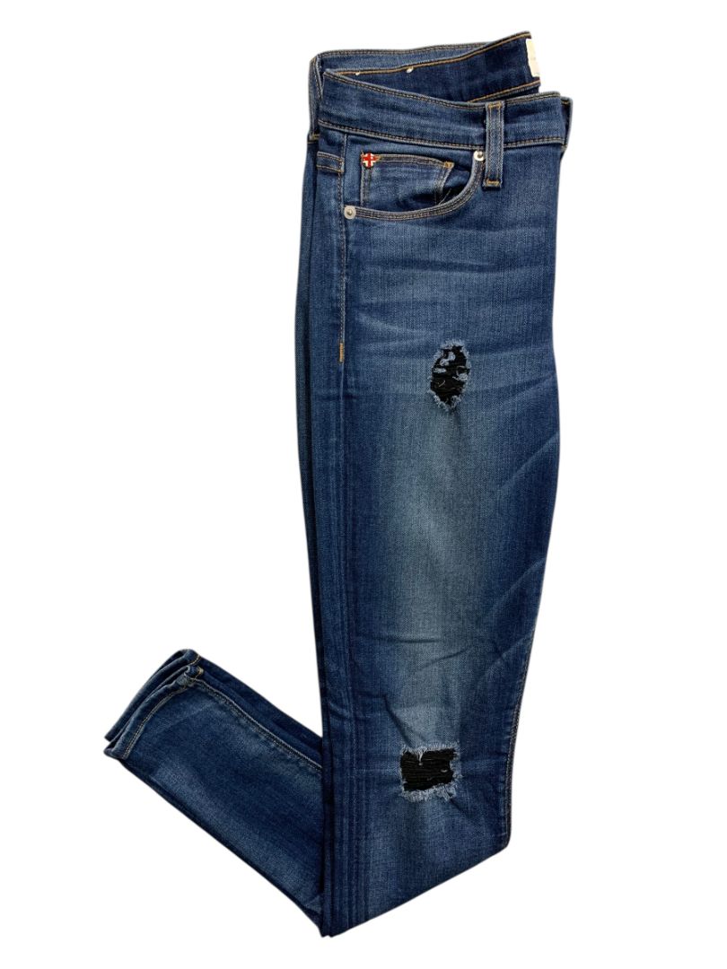 Size 27 Hudson Womens Nico MidRise Super Skinny Jeans Distressed