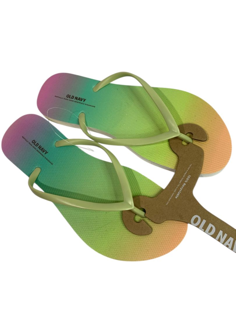 Size 8 Old Navy Womens Rainbow Flip Flops New Sandals
