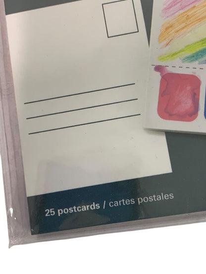 Kikkerland Picture Perfect Postcard Book 25 Postcards Paint Tear Send