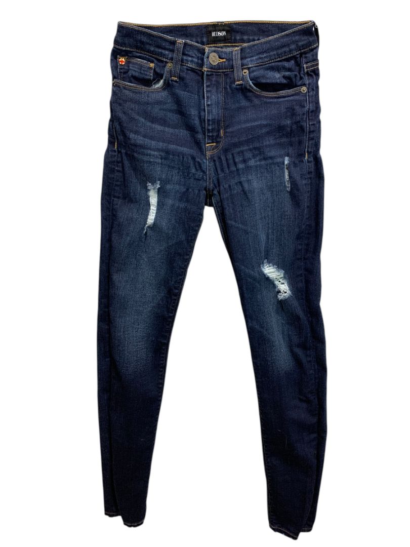 Size 25 Hudson Womens Jeans Barbara High Waist Super Skinny Denim
