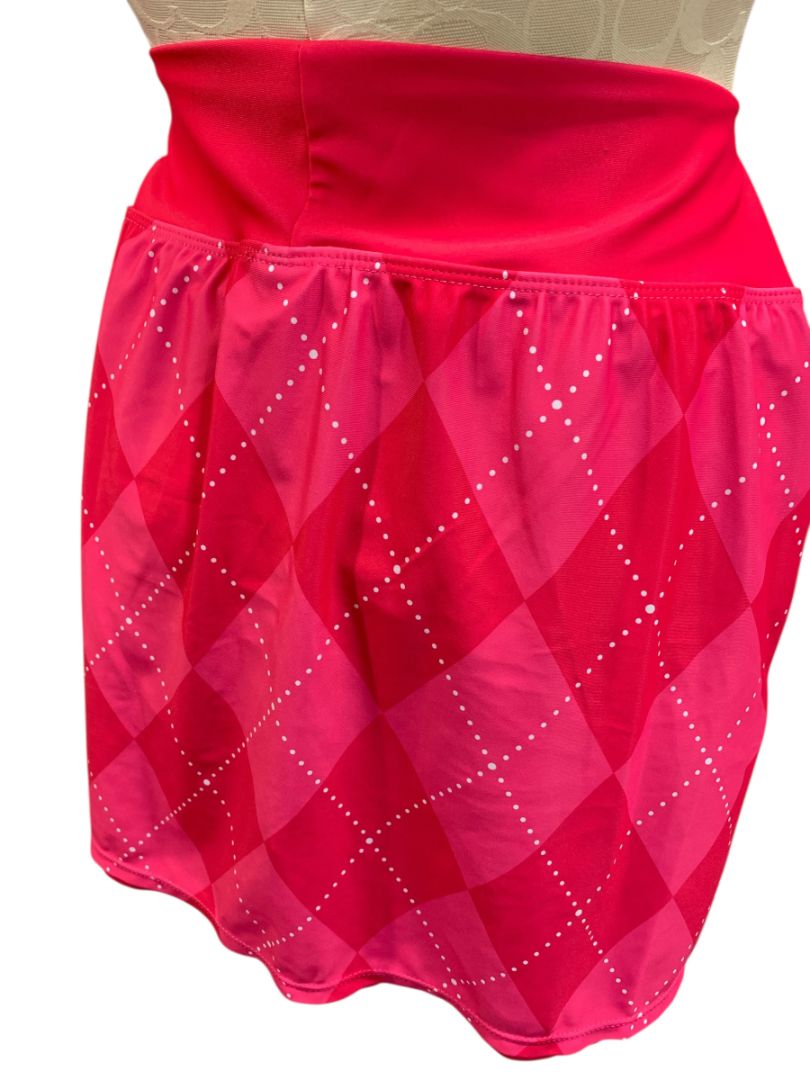 Medium PB1965 Womens Athletic Skort Hot Pink Pockets