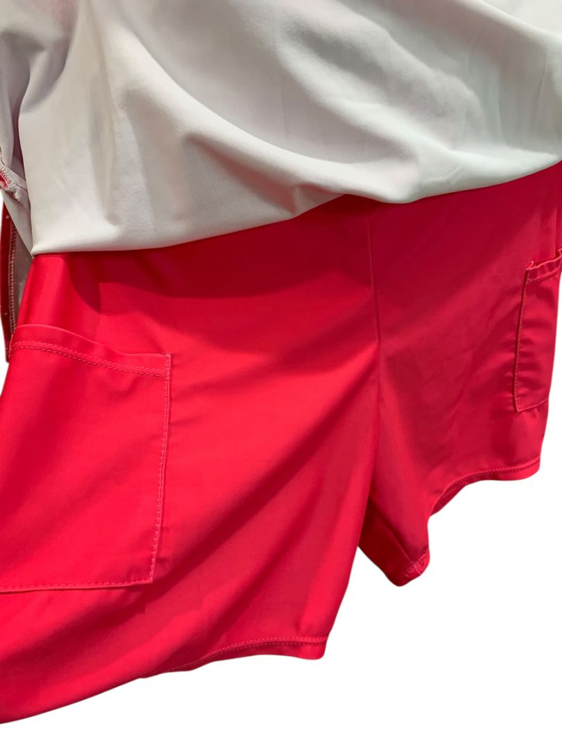 Medium PB1965 Womens Athletic Skort Hot Pink Pockets